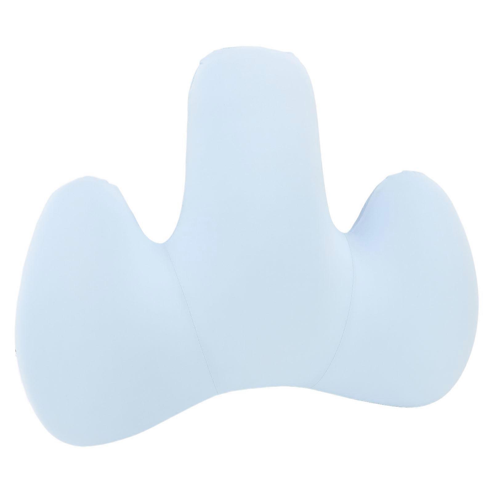 Ergonomic Memory Foam Back Support Cushion 42x32x11cm Sky Blue