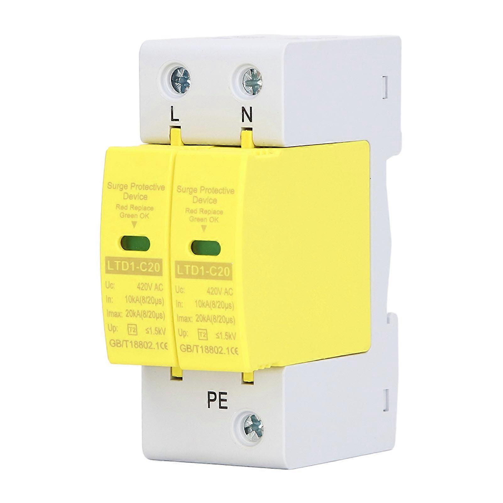 Disjoncteur de protection contre les surtensions AC420V 10KA-20KA 2P Fournitures électriques