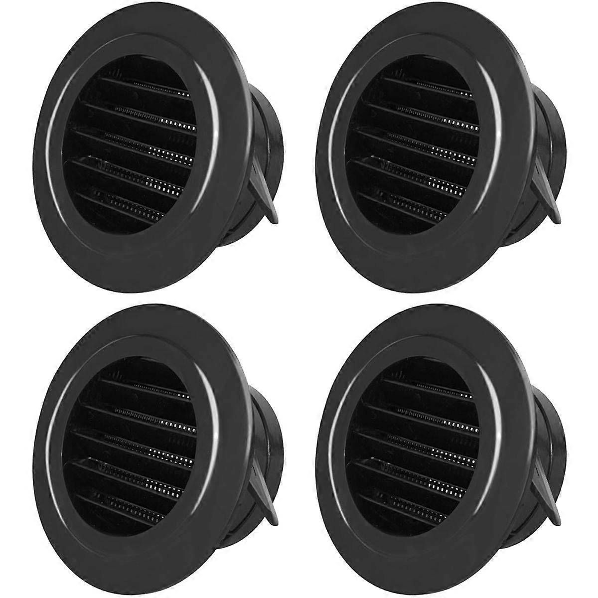 4 Inch Soffit Vent Cover, Round Soffit Exhaust Vent Cover with Built-in Mesh Screen, for Bathroom Home Office Garage