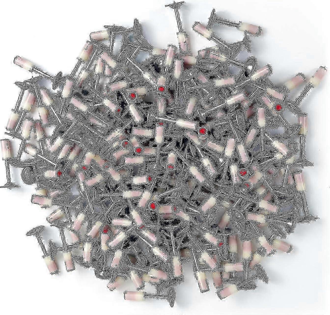 7.3 毫米圆形钢钉 200 件，迷你手动射钉枪的完美工具，混凝土墙固定装置导管固定 Ca 的射钉枪配件