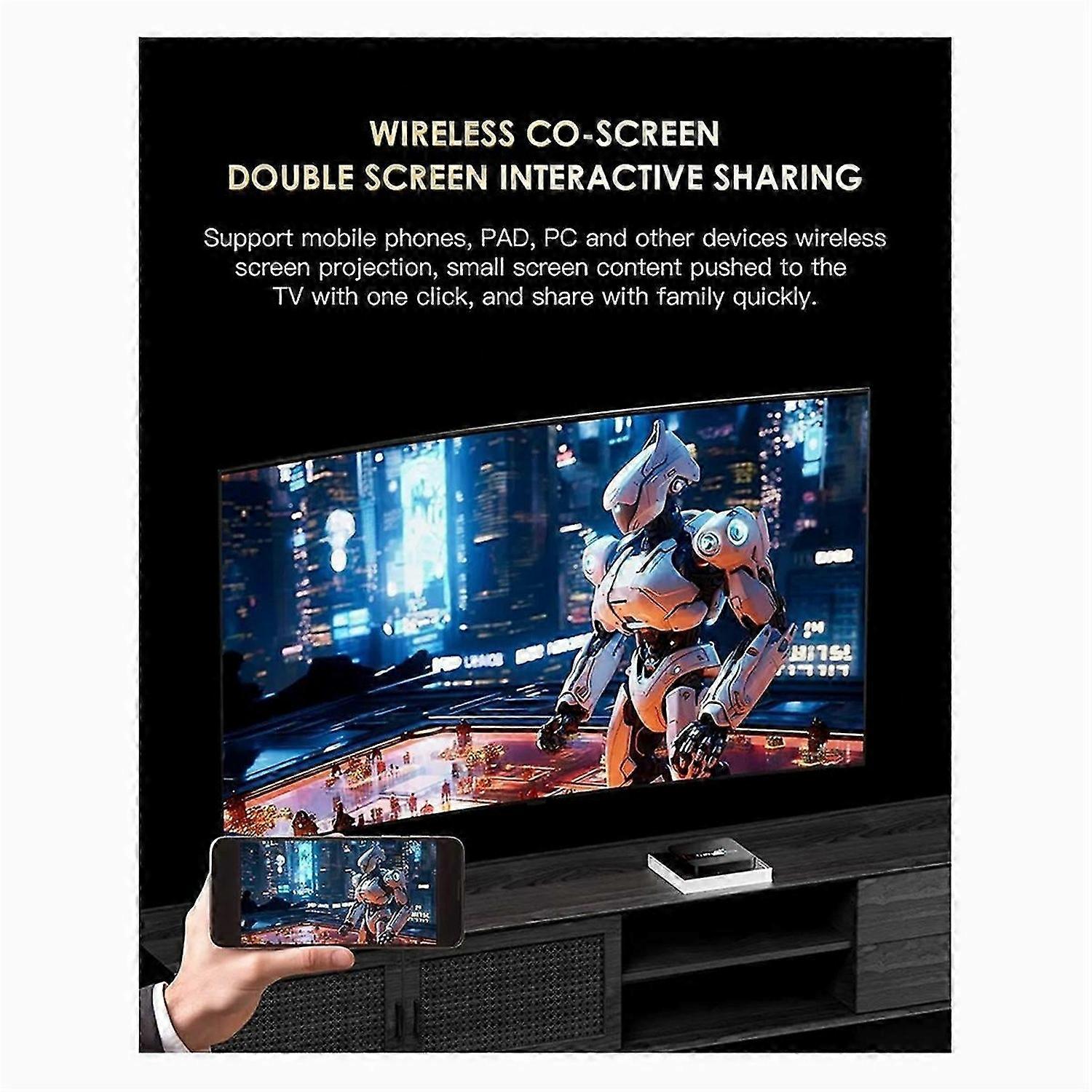 H20PRO Smart Android TV Box Android 10 2GB 16GB 6K TV Box -EU Plug