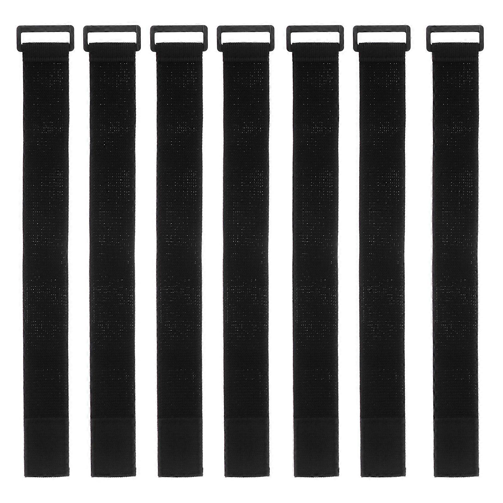 10pcs Nylon Elastic Band Hook and Loop Strap Self Adhesive Fastener Fixing Strap