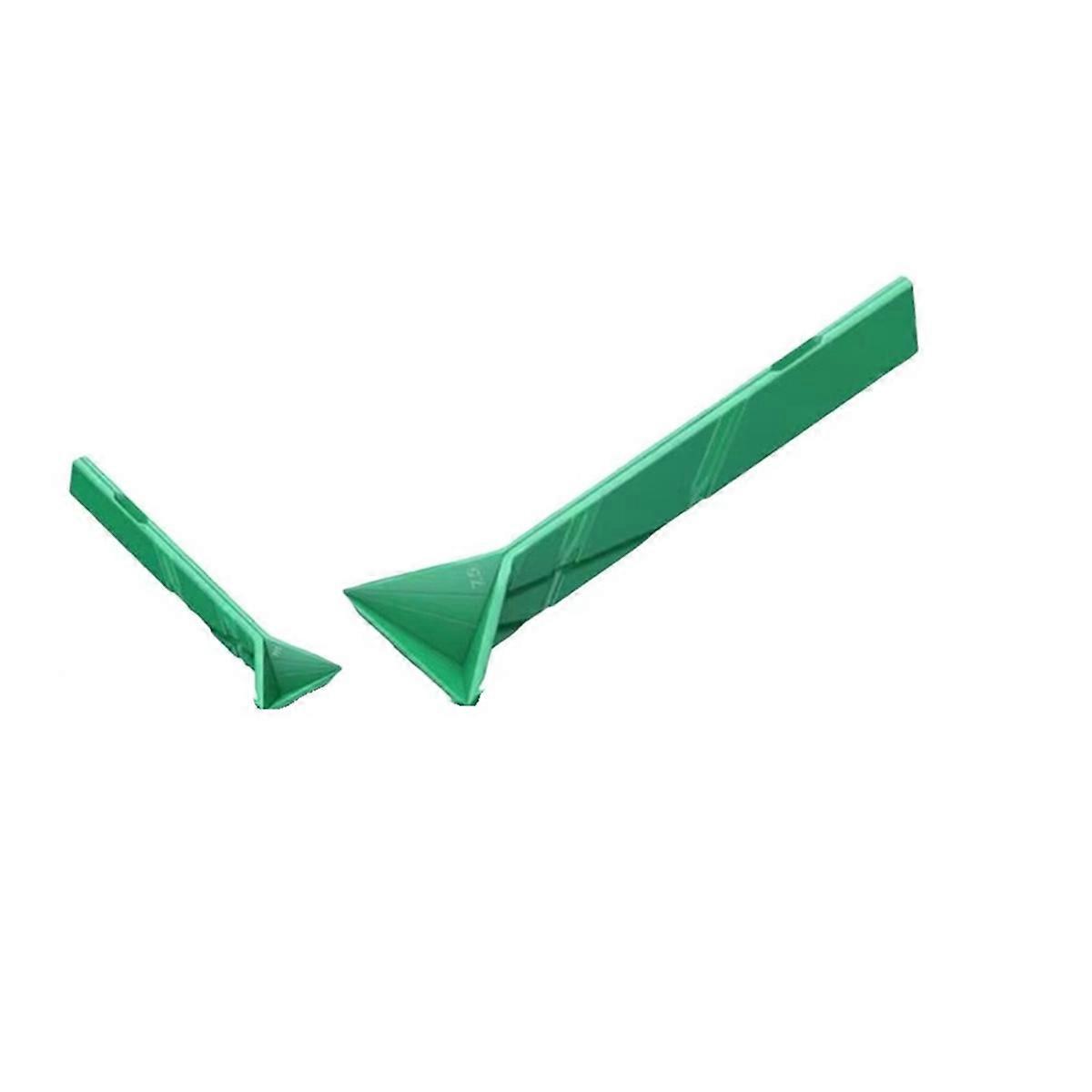 Polygons Flat Measuring Spoons - Kitchen Gadget,Green