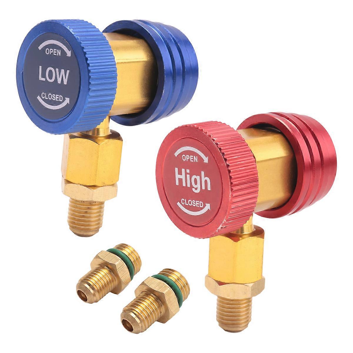 Freon R134A Auto Car Quick Coupler Connector Brass Adapters