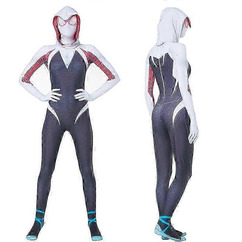 Spiderman Body Super-héros Gwen Stacy Cosplay Costume Combinaison Masque Costume Filles Femme Body Halloween Adulte Enfant - DSW
