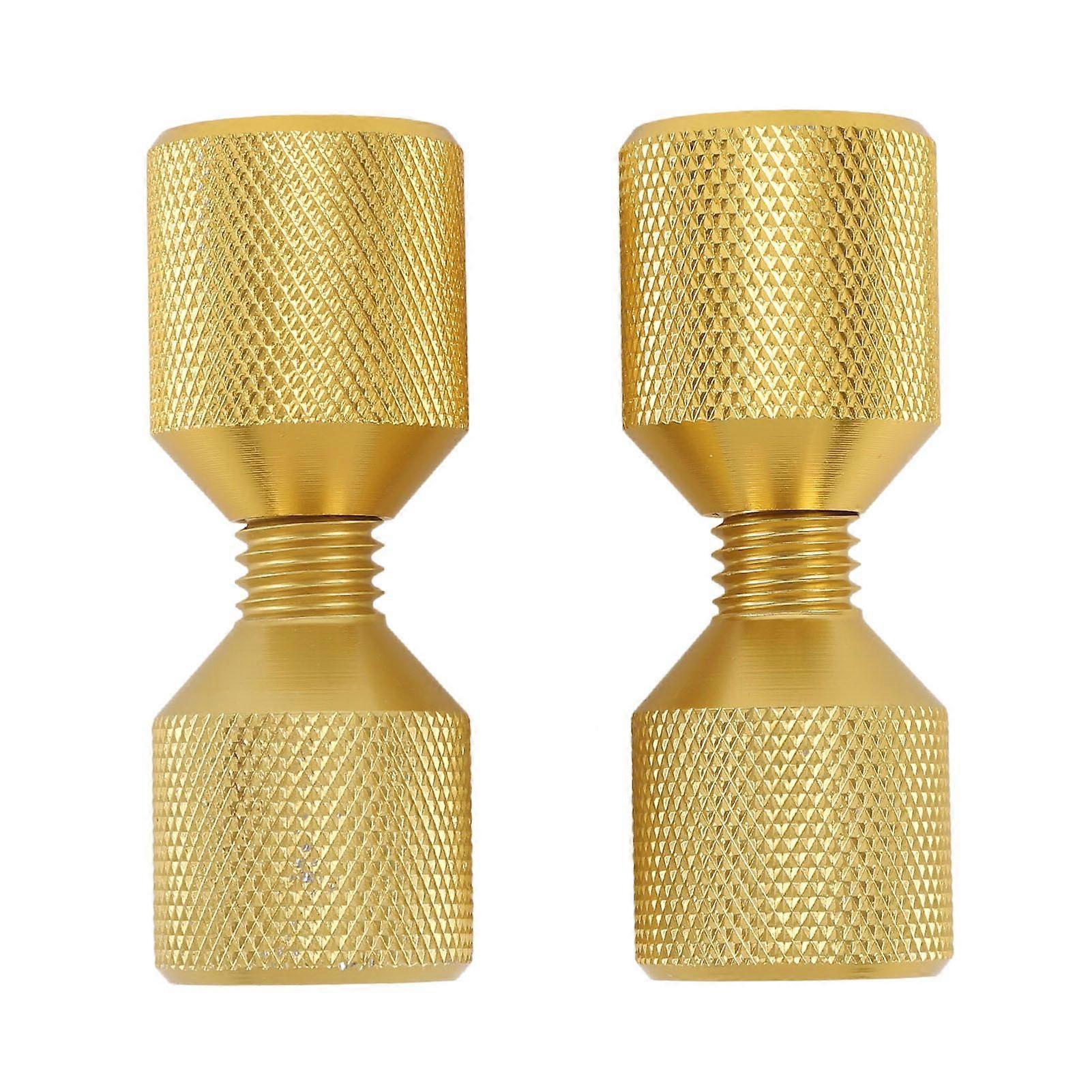 2pcs 2 Hole Flange Alignment Pins Aluminium 11/8in Flange Double Hole Pins Set for 0.5 to 14in 150LB Flanges Golden