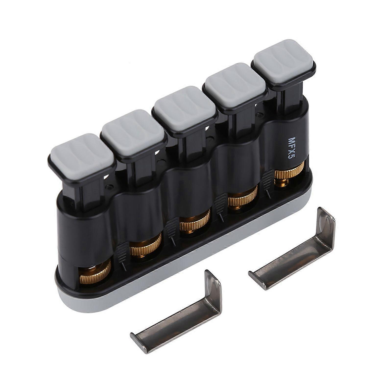 Variable Hand Finger Strength Tension Exerciser Grip Trainer for Piano Guitar (Grey)