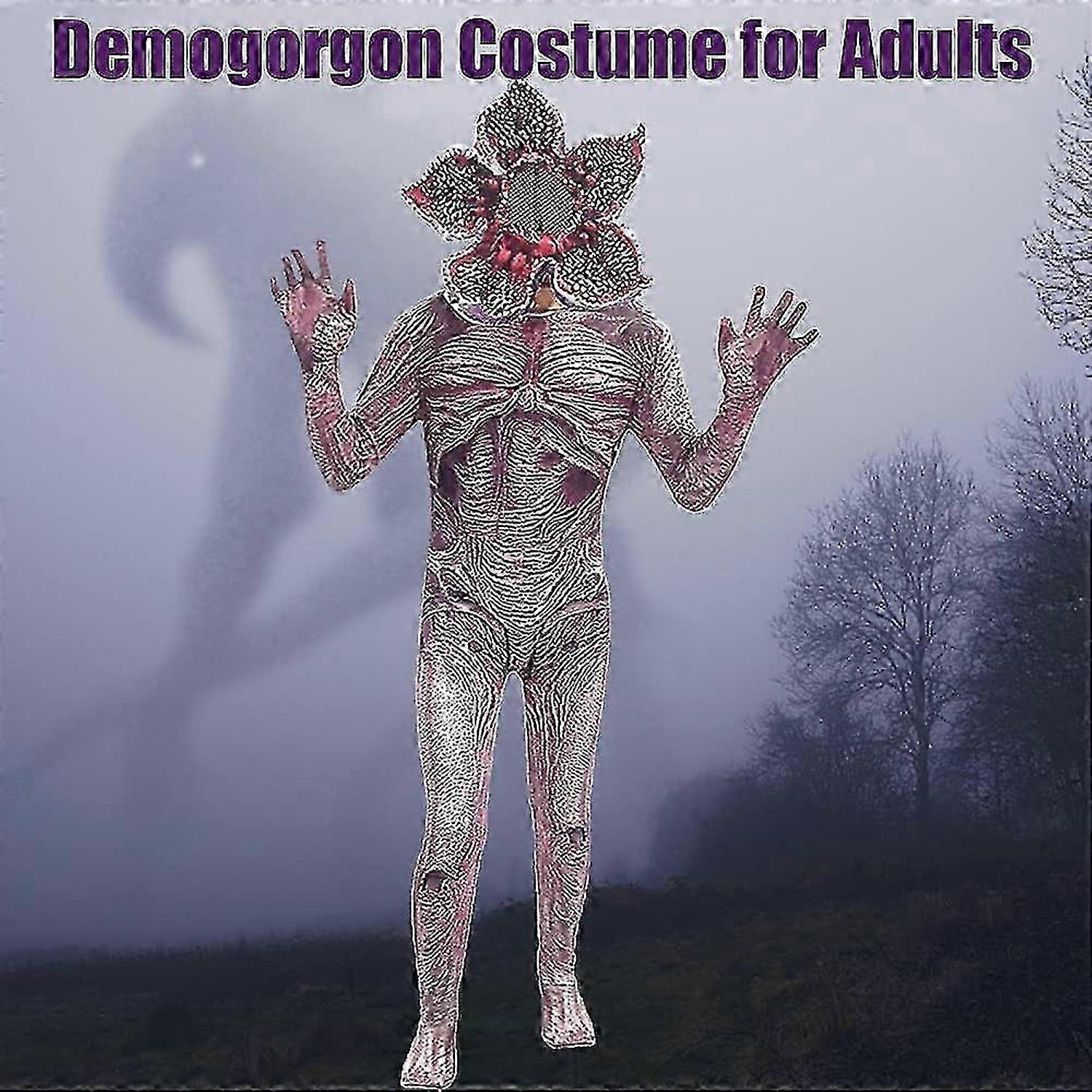 Pigiama Onesie Demogorgone Di Natale – Tutina Mostro Per Bambini E Adulti, Cosplay Halloween E Carnevale, Taglie Dalla S Alla XXXXXL