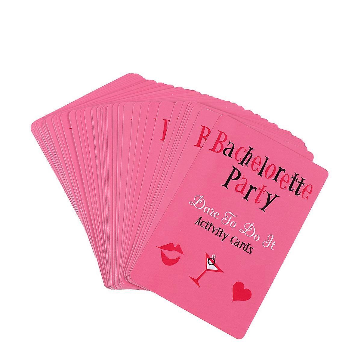 Rosy Paper Game Cards Prop for Bachelor Party Funny Activity