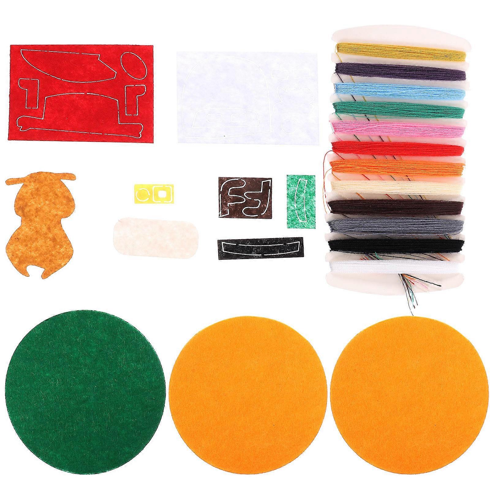 Christmas Coaster DIY Fabric Craft Cup Mat 4Sets for Home Use