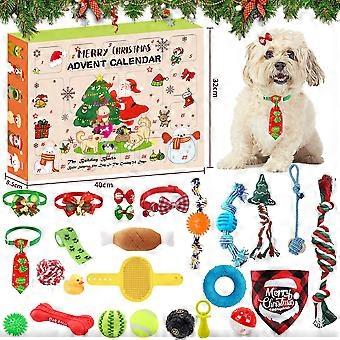 Christmas Dog Advent Calendar with 24 Dog Toys