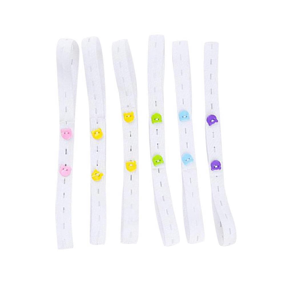 Infant Diaper Tape Buckle Safety Fixing Belt Adjustable 20Pcs White