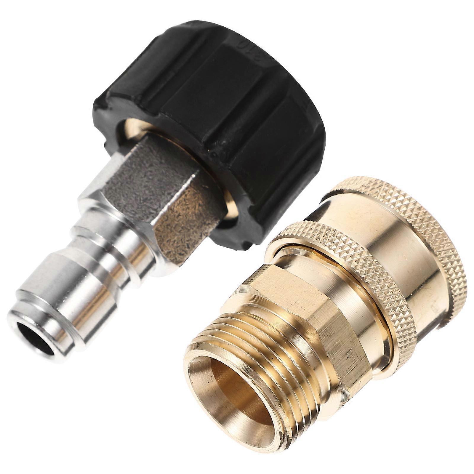 High Pressure Washer Adapter Brass Pressure Washer Quick Connect Fitting 4Sets