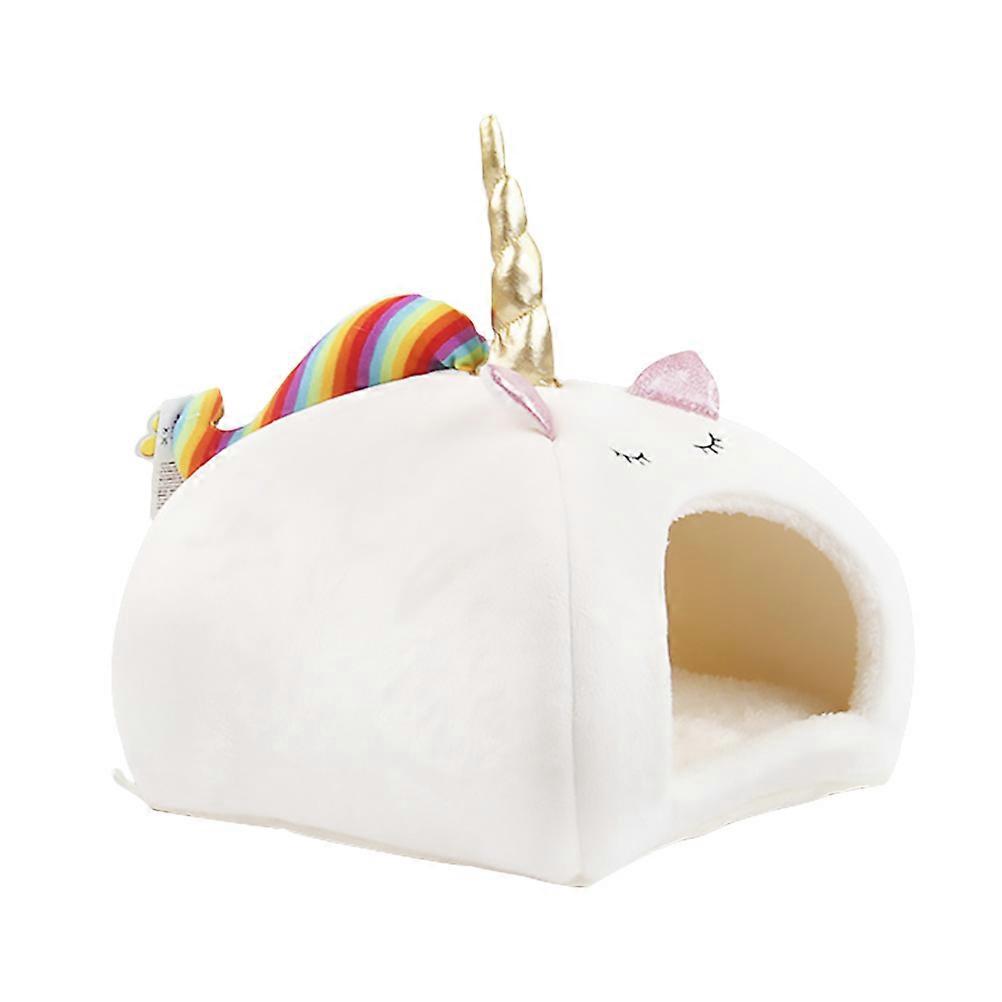 Portable Pet Nest Hamster Sleeping Bed 3Pcs White Warm Sleeping Comfort