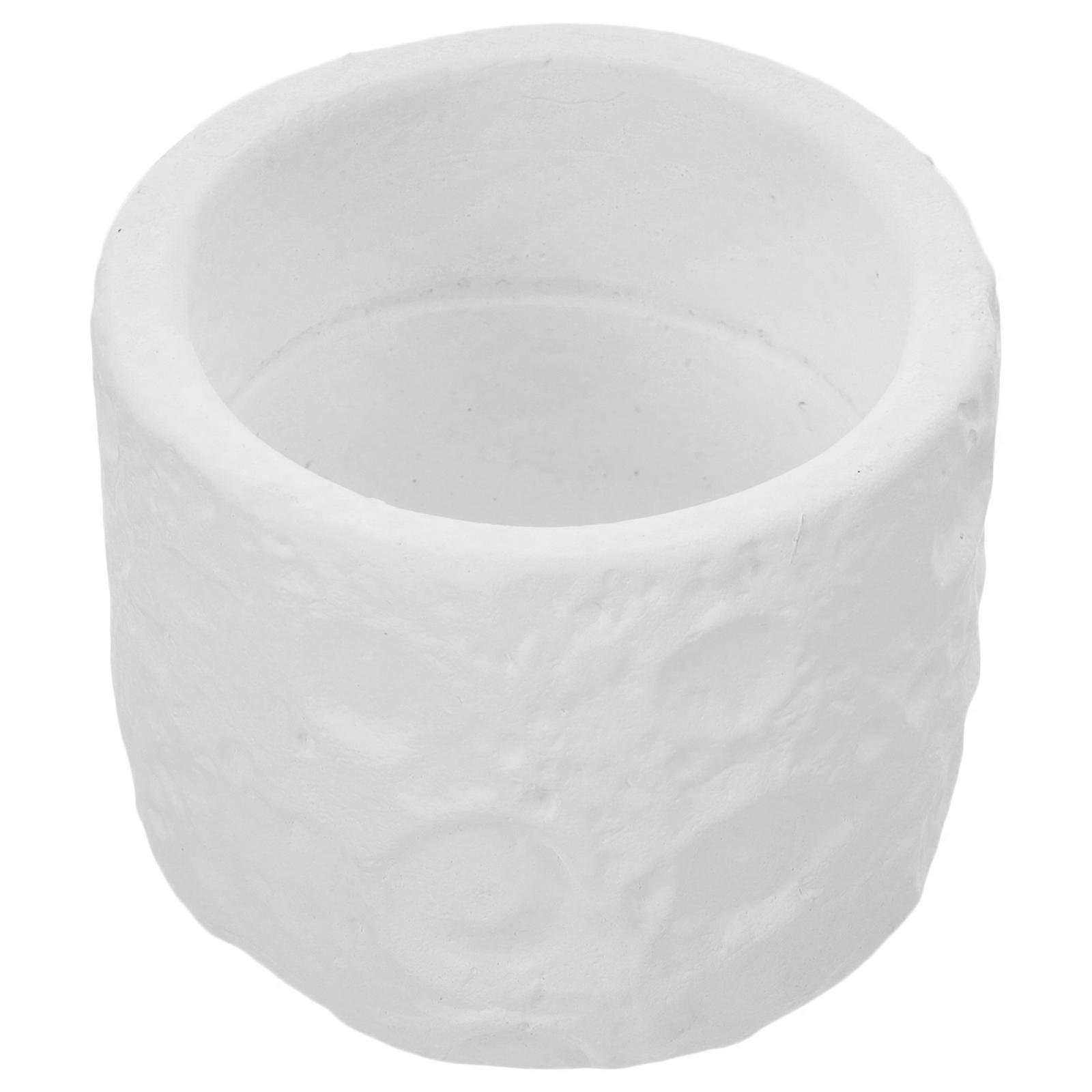 Decorative Cement Candle Cups Perfect For DIY Projects And Aromatherapy In White Color Suitable For Any Room 3Pcs
