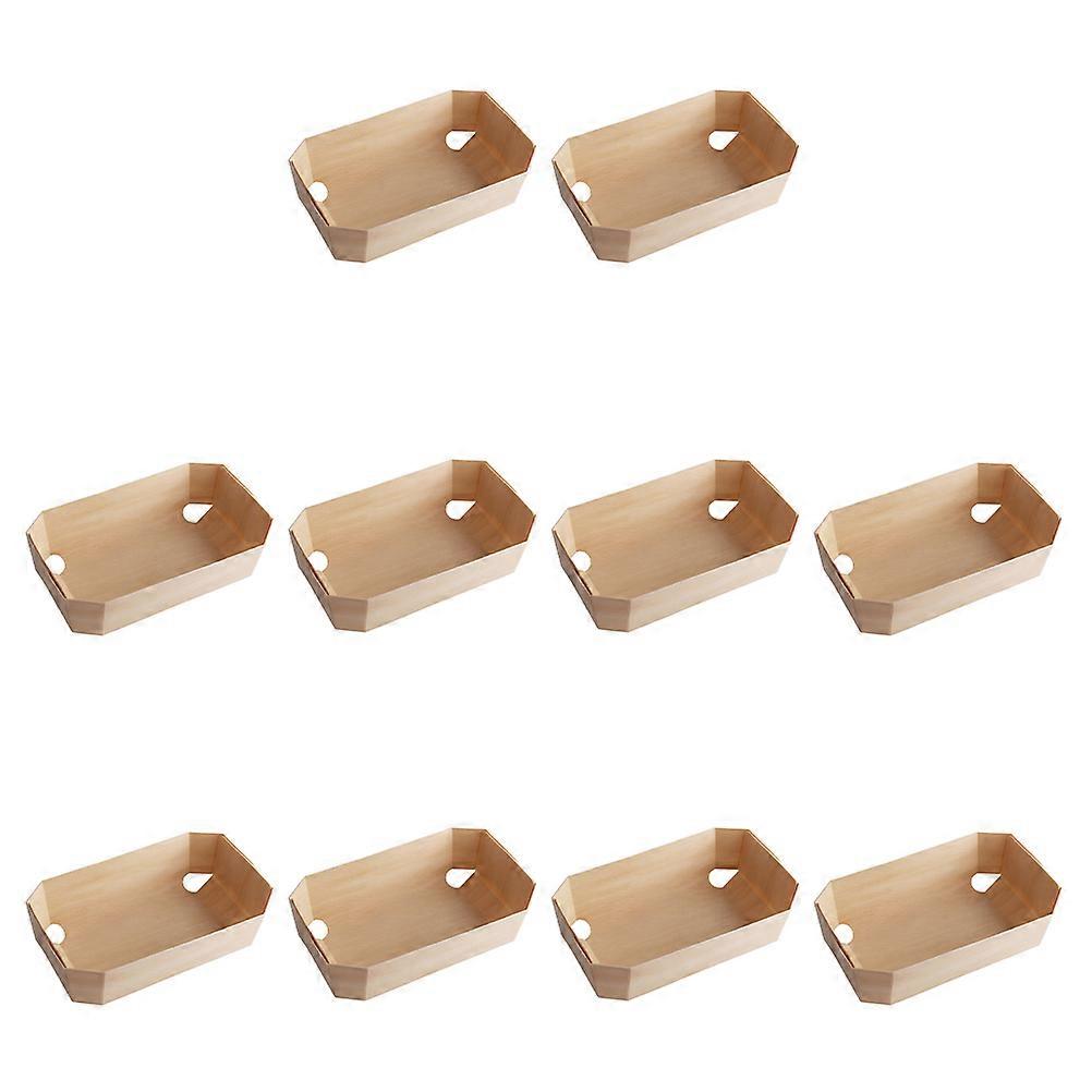 Wooden Baking Pan Bread Packing Boxes for Storage Use 3Sets 10 Units