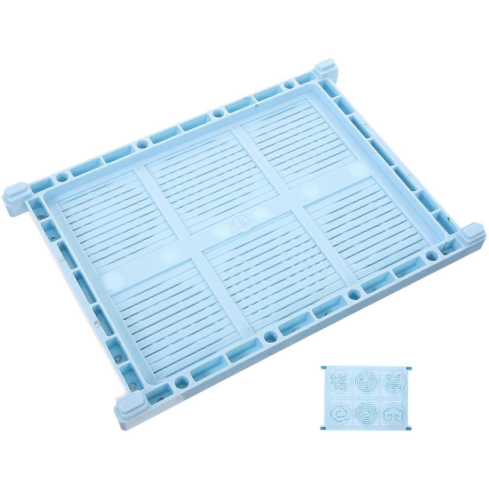 Incense Making Mold Plastic Tray for Incense Making 4Pcs Sky-Blue Set