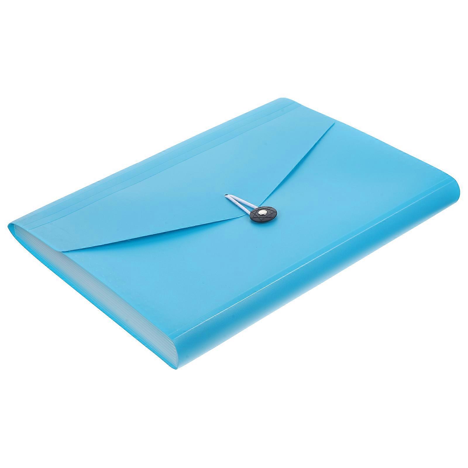 Document Organizer Folder Blue for Storage 2Pcs Accordion File Folder