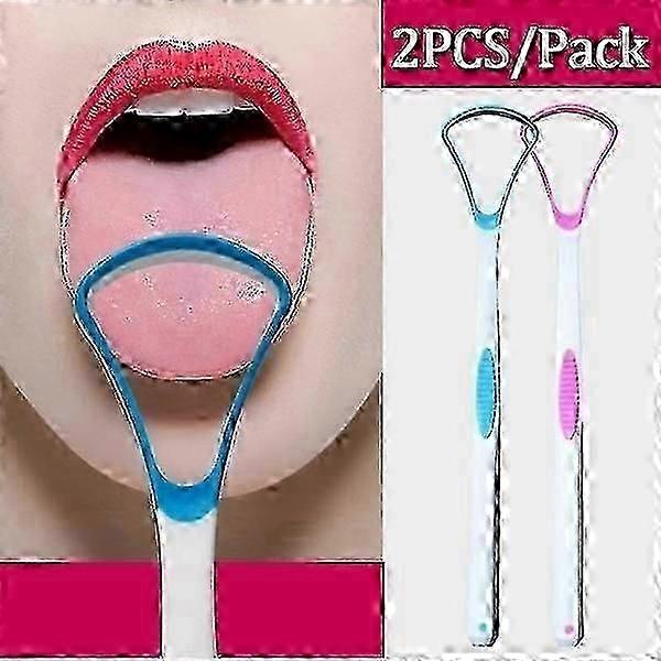オーラルケア用2pcs舌ブラシ舌クリーナースクレーパー