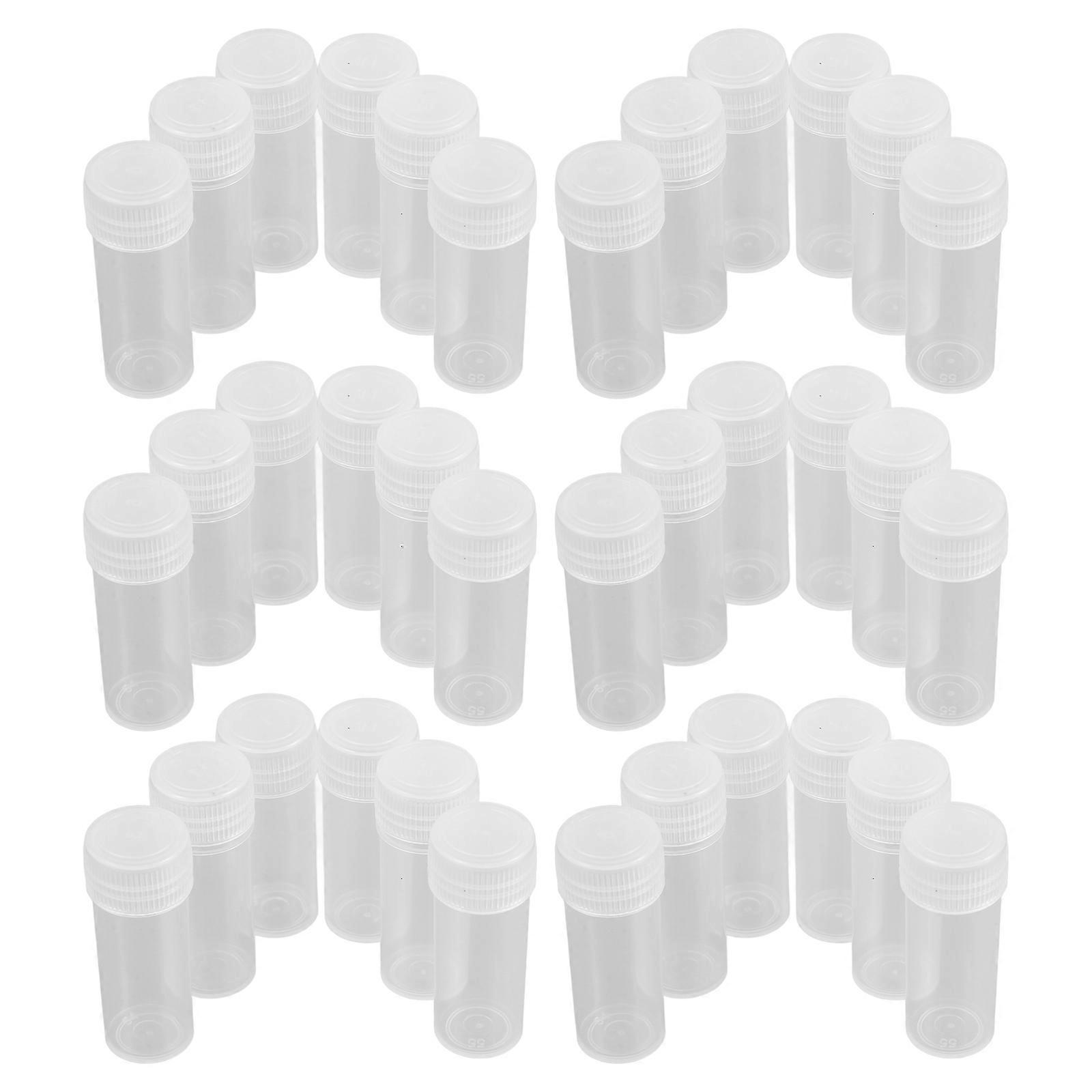 Laboratory Transparent Plastic Freezing Tubes with Screw Cap 60Pcs