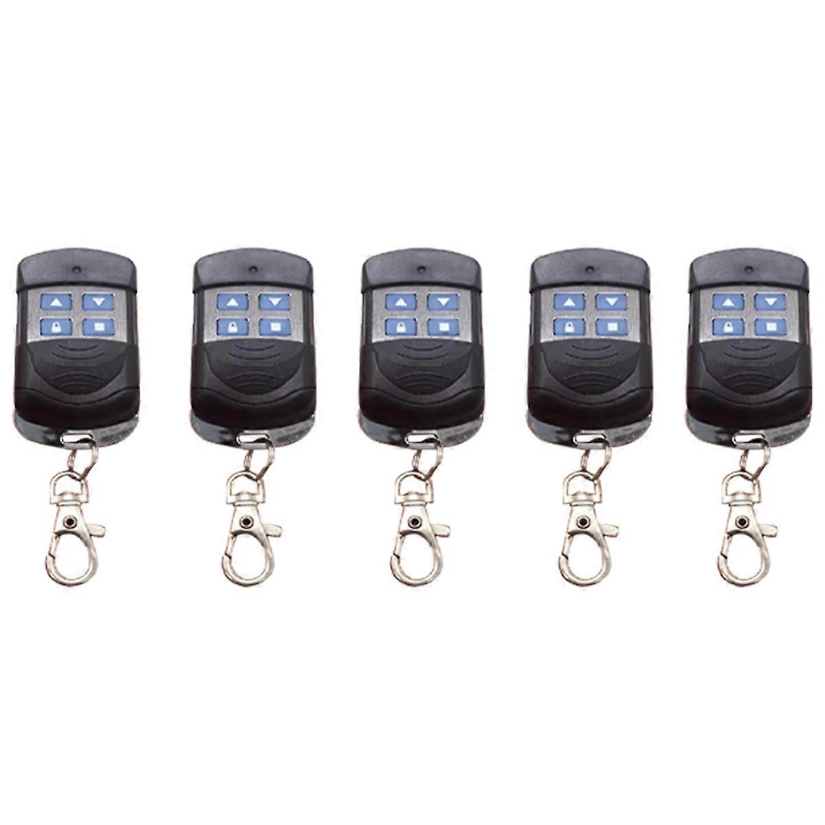 5PCS 433Mhz Garage Door Remote Control - Wireless Cloning and Learning  mitter for Automatic Door Systems