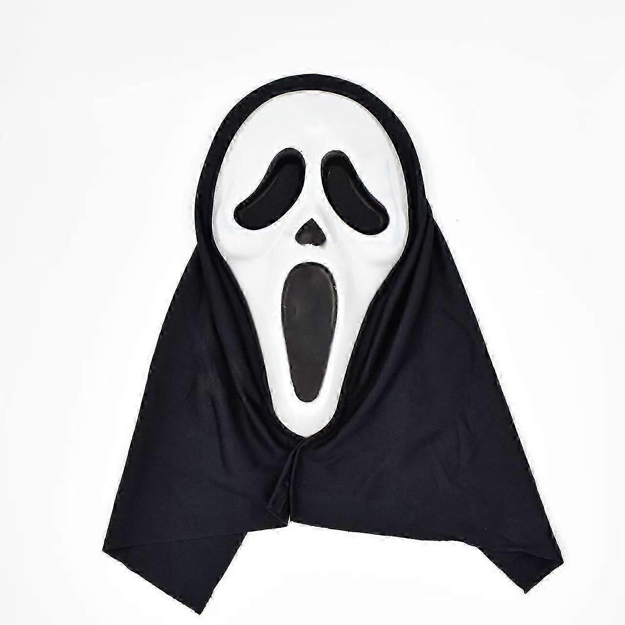Hauska Maailma Ghost Face Verinen Bling Mask -asu, Pelottava Halloween-asu Prop Ghost Maski, Kauhu Cosplay -lisävaruste aikuisille ja lapsille
