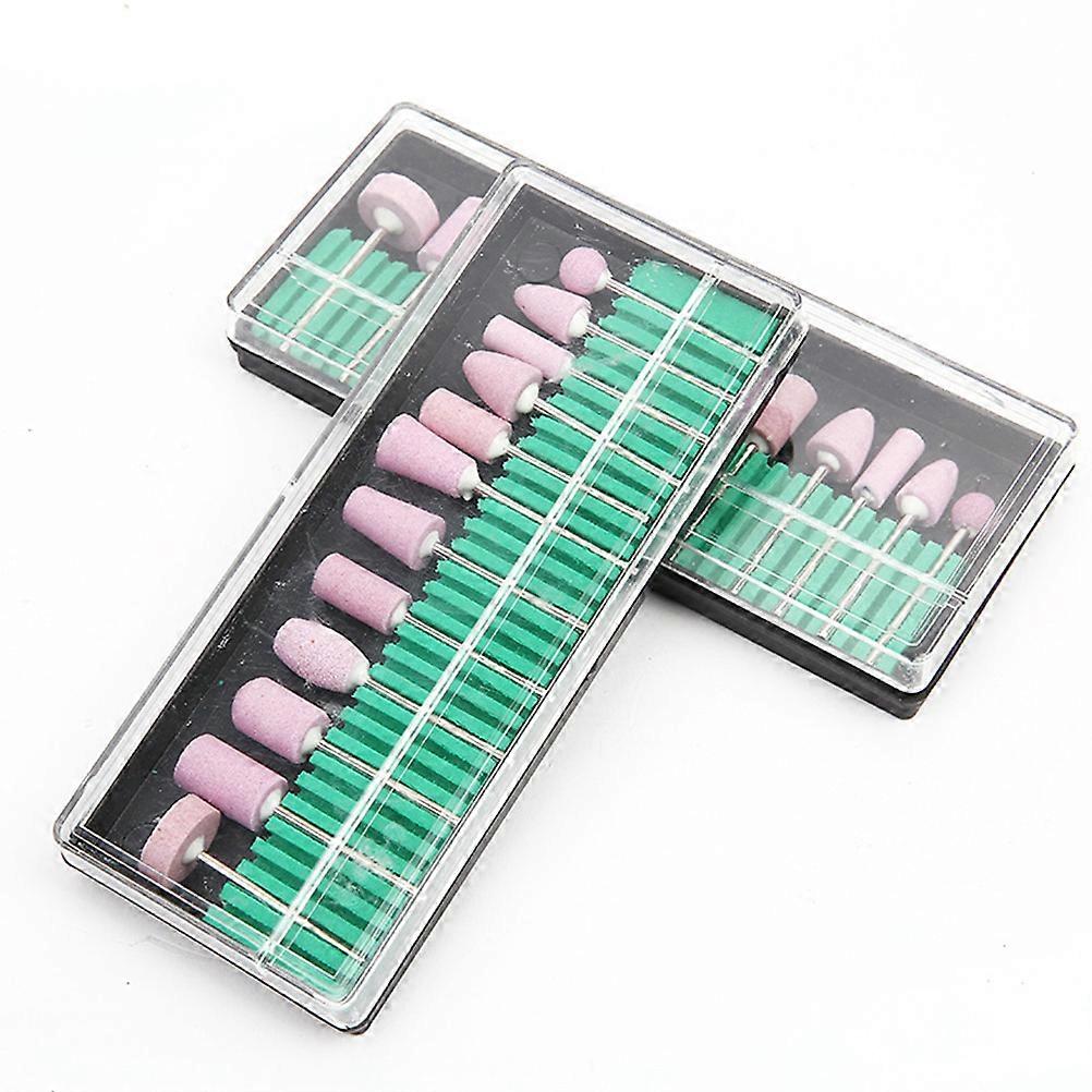 Cuticle Clean Drill Set Nail Drill Tool for 6Sets Manicure Grinding Head Kit