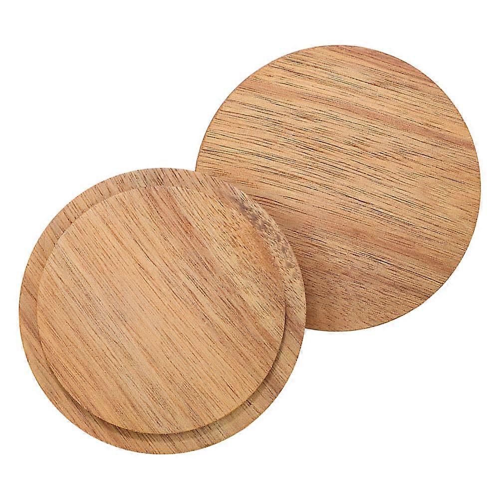 Wooden Replacement Lid for Coffee Cup Designed for Leakproof Use 8Pcs