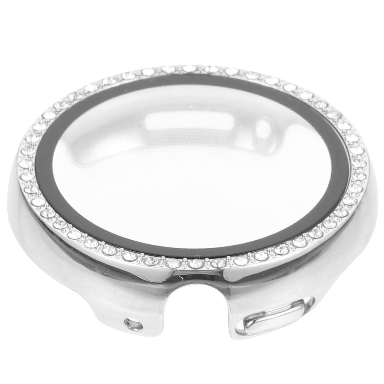 Decorative Watch Case for Pixel Watch 2Pcs Silver Screen Protector