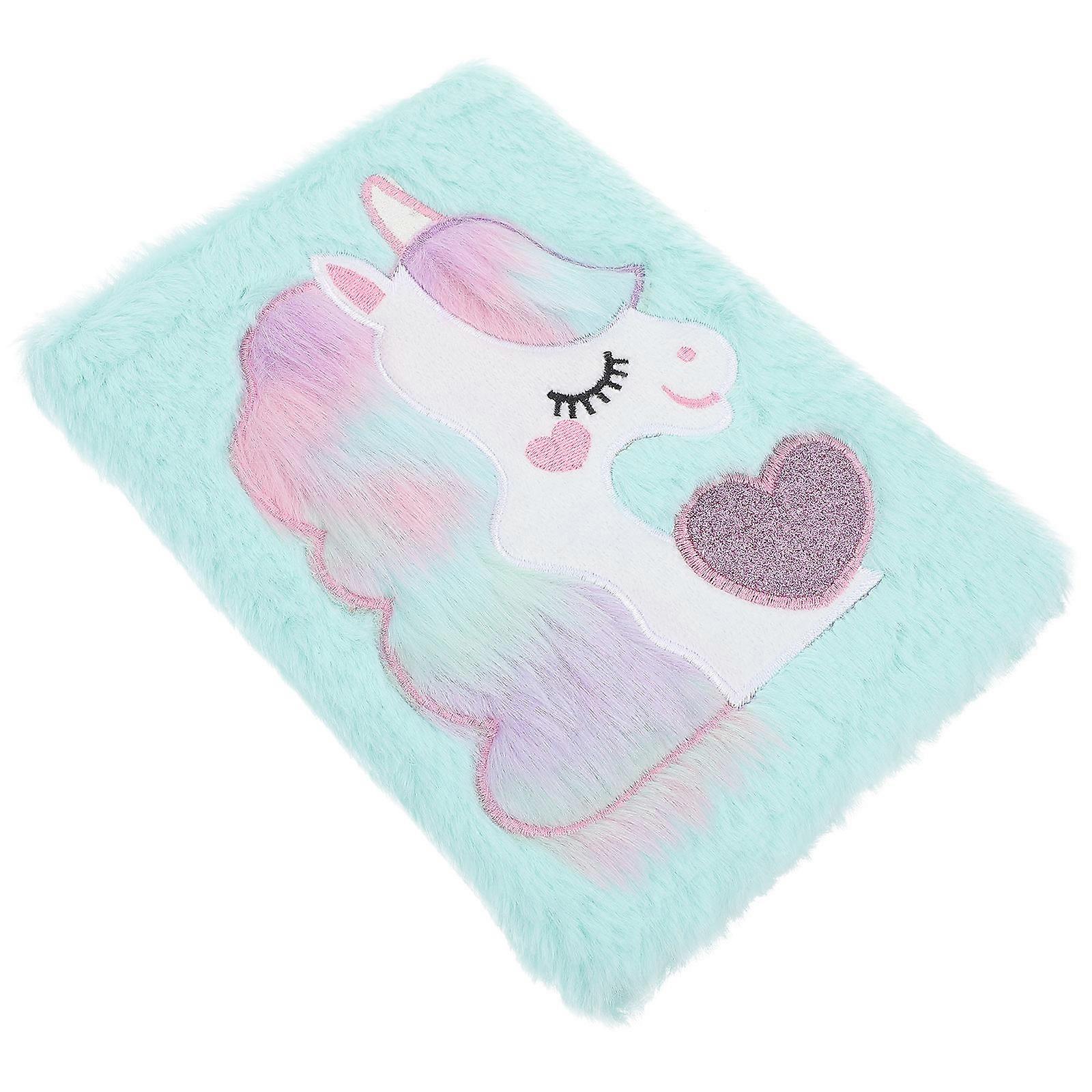 Interesting Children's Notebook Fluffy Notepad For Students Writing Daily Use 8.25x6.13in 1Set