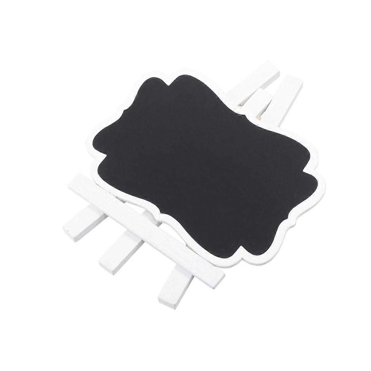 Mini Chalkboards Signs Narrow Wood Trim Around Edge Rectangular Shape 12Pcs