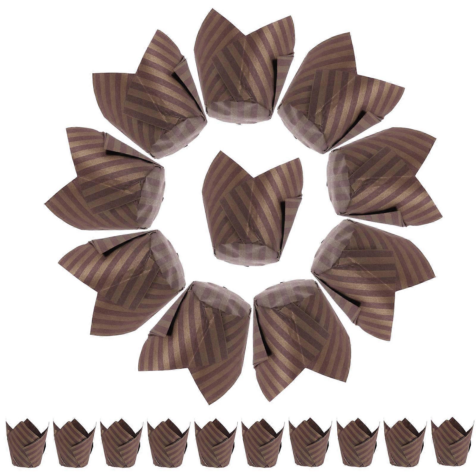 Grease Resistant Cupcake Liner Tulip Baking Cups for Muffins Coffee Oil Proof Easy Demoulding 250Pcs