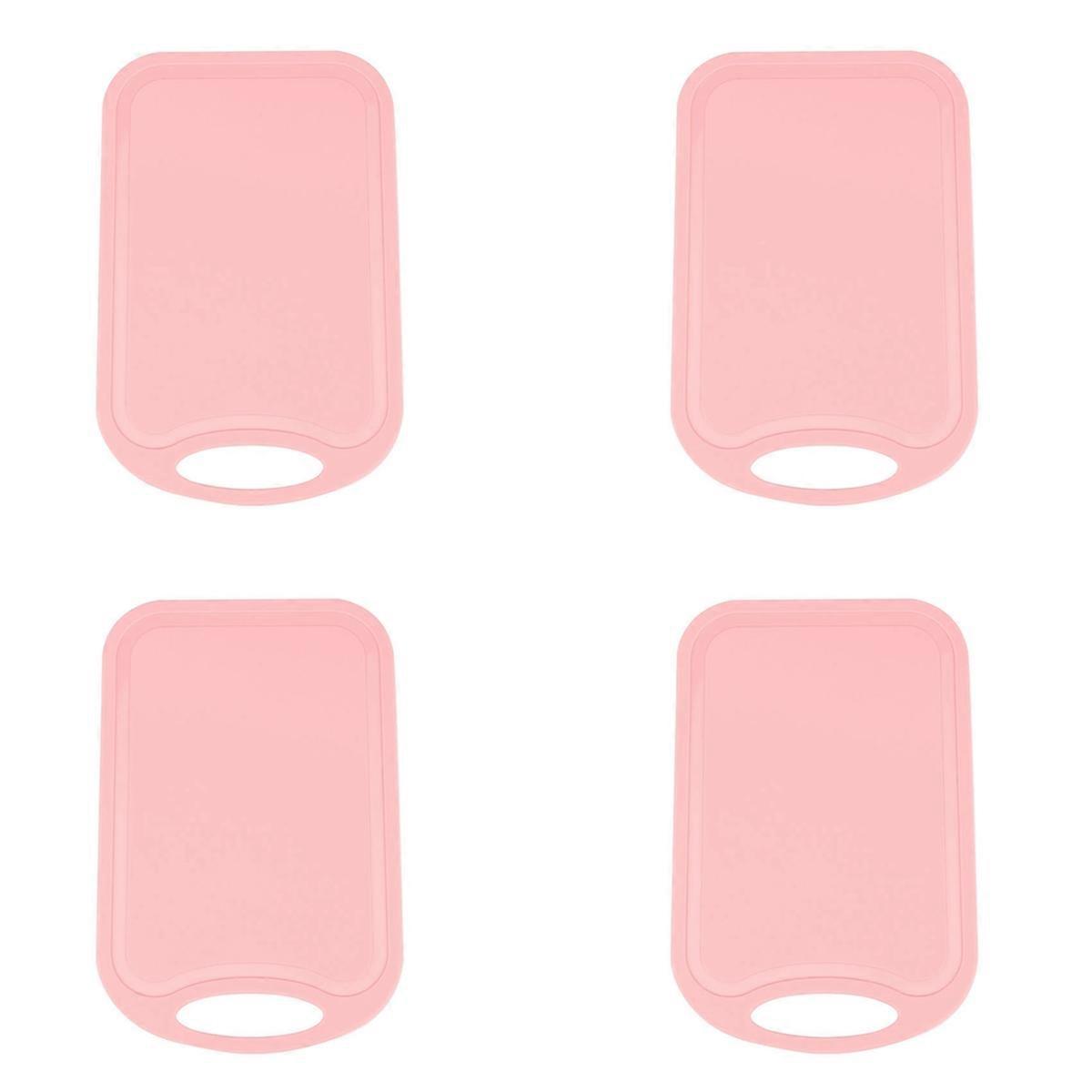 Plastic Chopping Block Vegetable Cutting Board With Hang Hole Pink