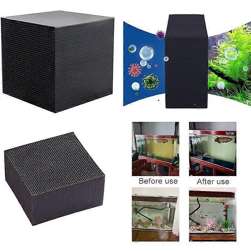 Water Purifier Cube Aquarium Filter Eco-Aquarium Filter Ultra Strong Filtration Absorption 10X10X5CM