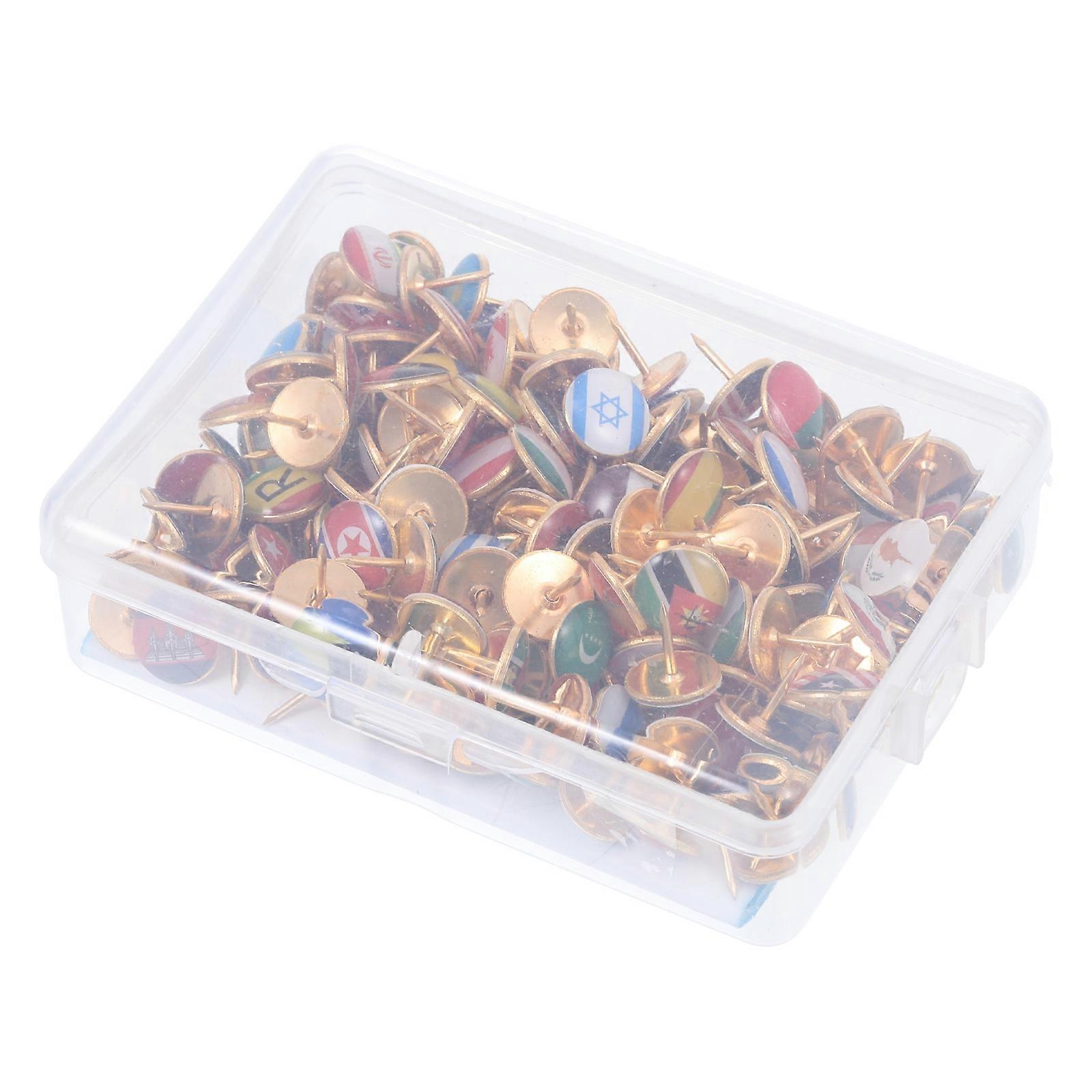 Creative Push Pin Thumbtack for DIY Use 388Pcs National Flag Design