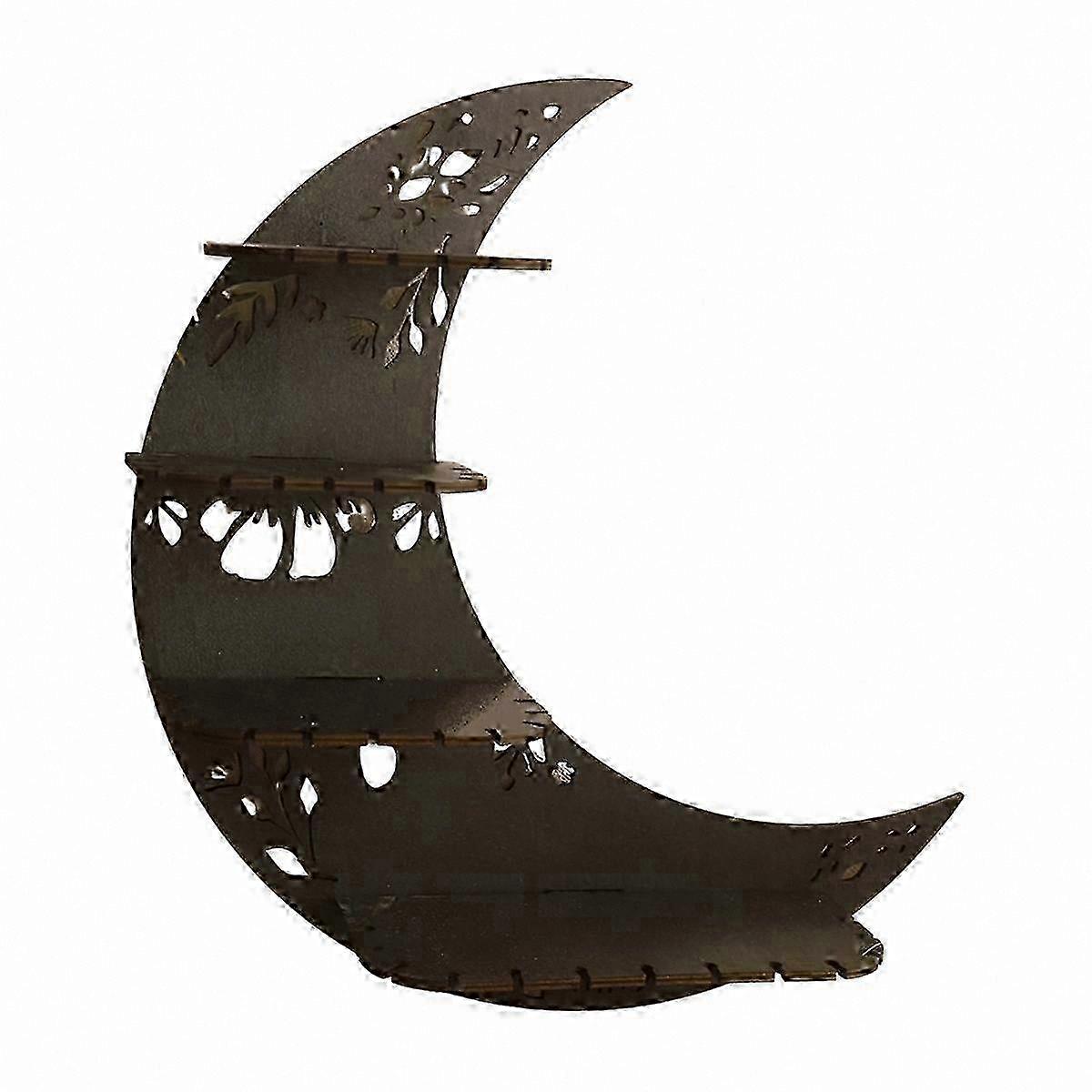 Wall-Mounted Crystal Display Stand with Storage Rack for Collections and Boxes