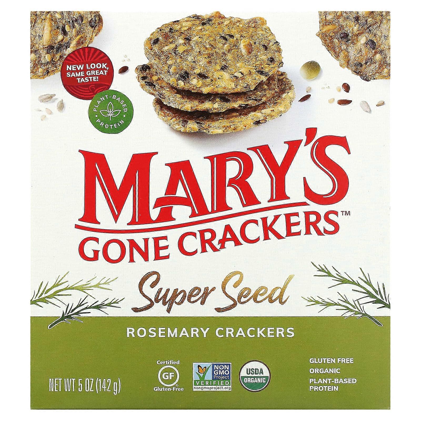 Super Seed Crackers, Rosemary, 5 oz (141 g)
