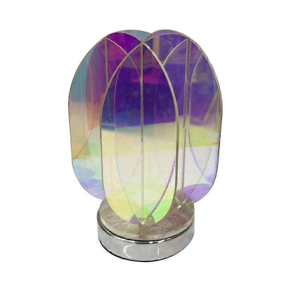 LED Color Acrylic USB Table Lamp For Bedroom And Game Room Geometric Decorative Indoor Desk Lamp USB Powered