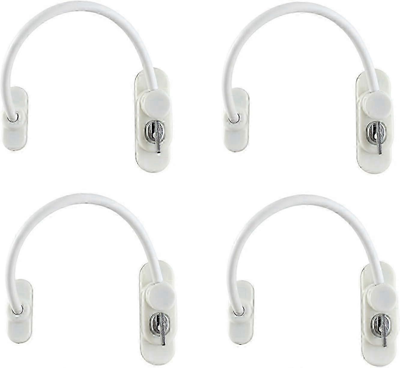 2025 Suitable 4 PCS Window Door Restrictor Child Safety Lock p