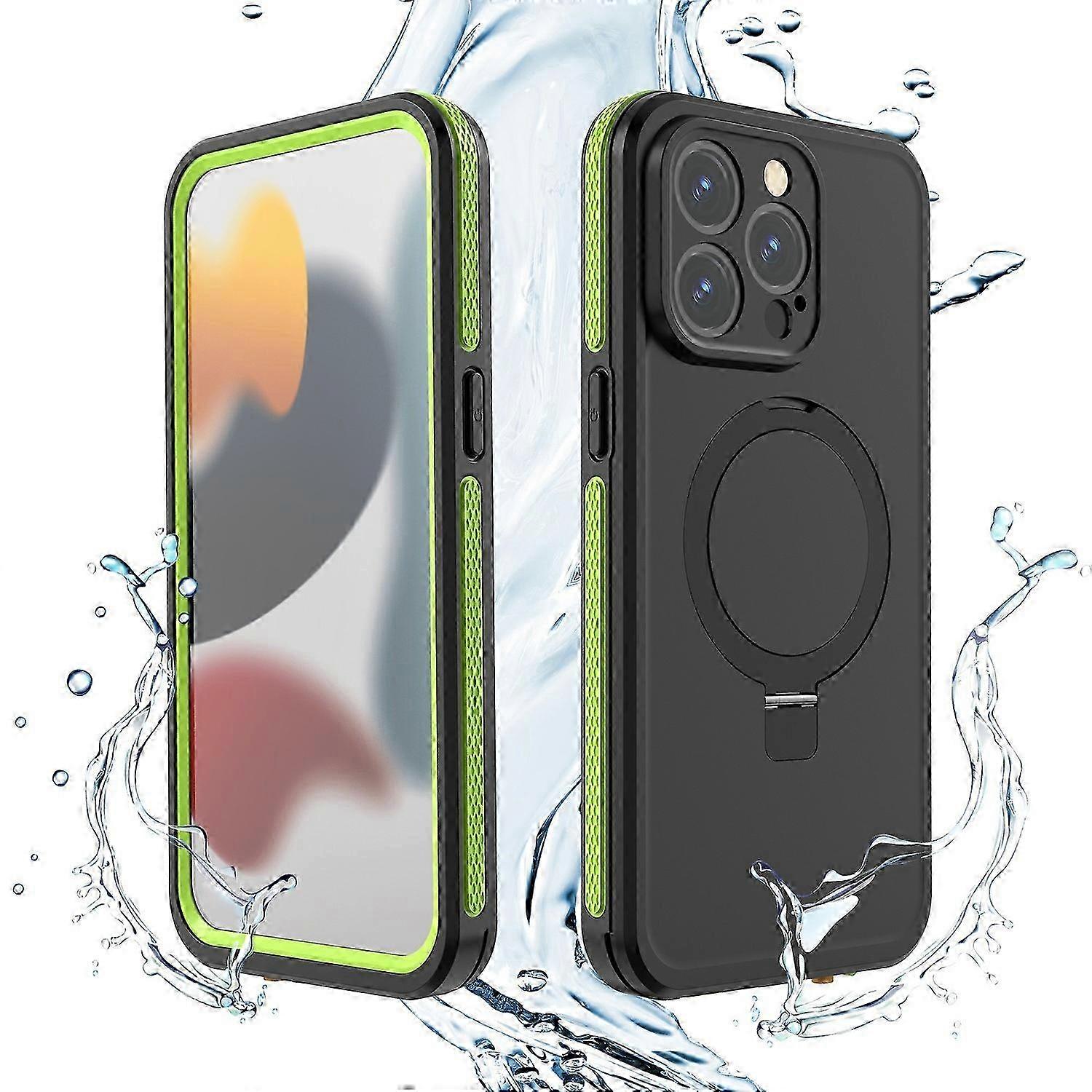 p2L TB Case for iPhone 15 Pro Max w/ IP68 Waterproof, Dustproof & Shockproof Protection w1X & Magnetic Features