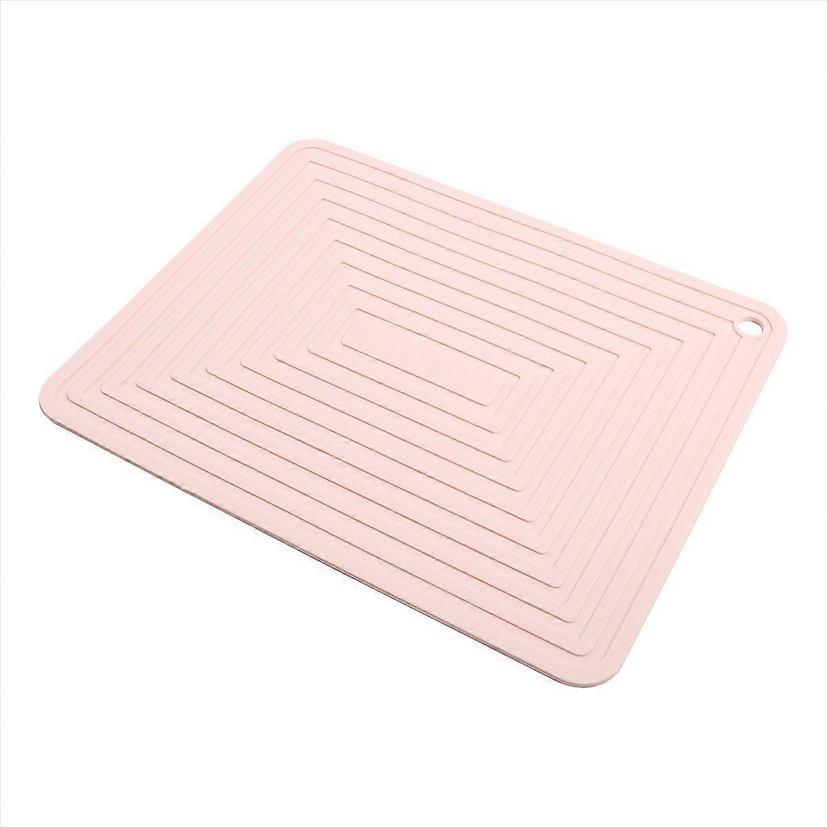 Large Silicone Pot Holder Heat Insulation Kitchen Table Mat(Pink)