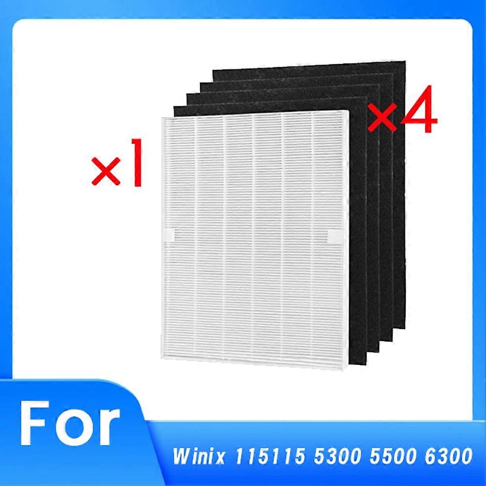 1 HEPA Filter & 4 Activated Carbon Pre-Filters for Winix Air Purifier