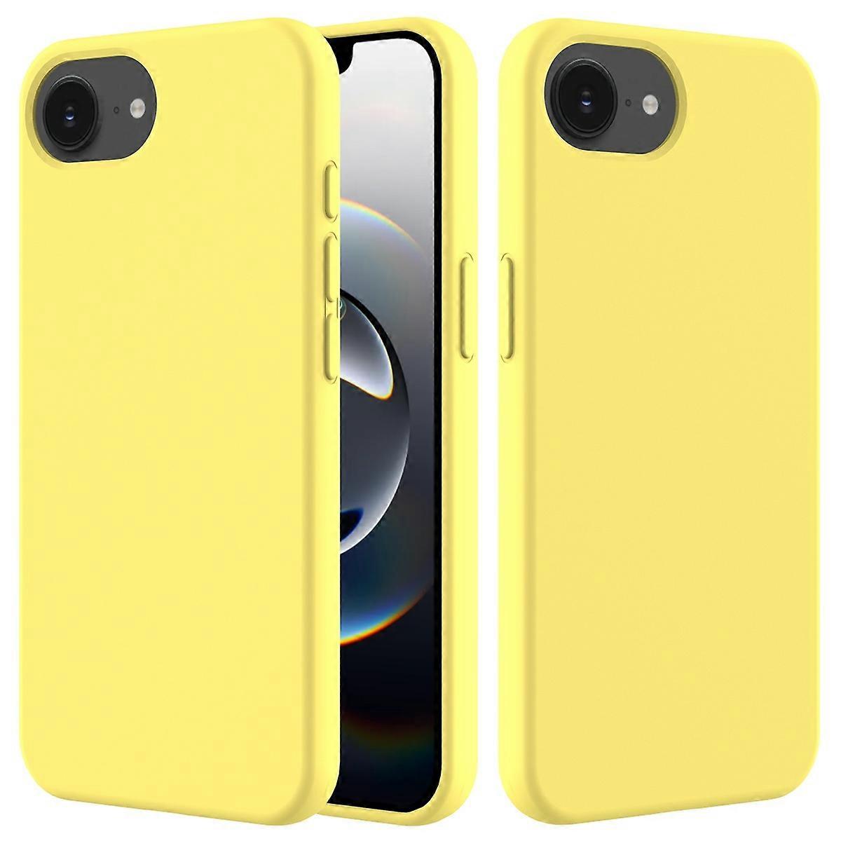 For iPhone 16e Case Drop Proof Liquid Silicone Soft Lining Back Phone Cover