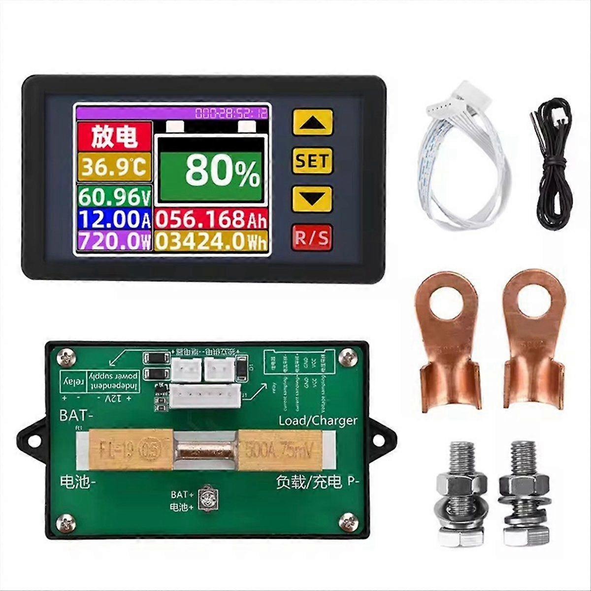DC7-200V Digital Voltage Current Power Meter Voltmeter Battery Capacity Tester Bidirectional Curren