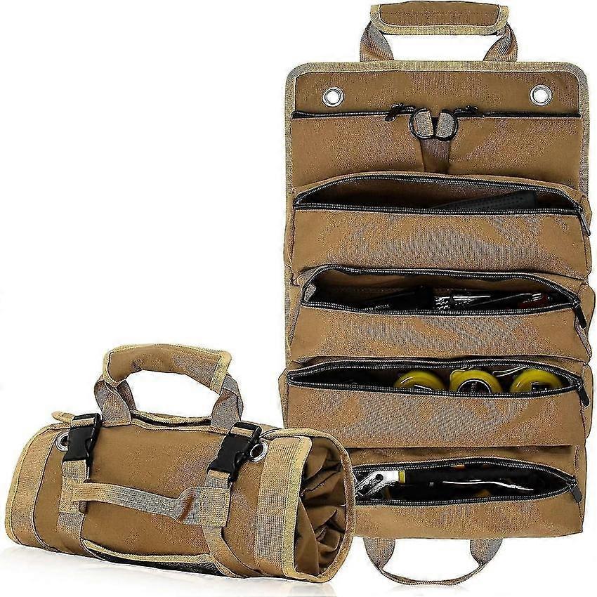 Canvas Tool Bag Heavy Duty with Detachable Pouches for Mechanics Electricians