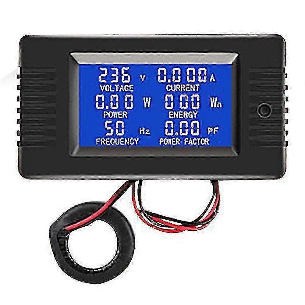 Digital Power Meter AC Voltage Current Watt Power Frequency Factor Energy Meter