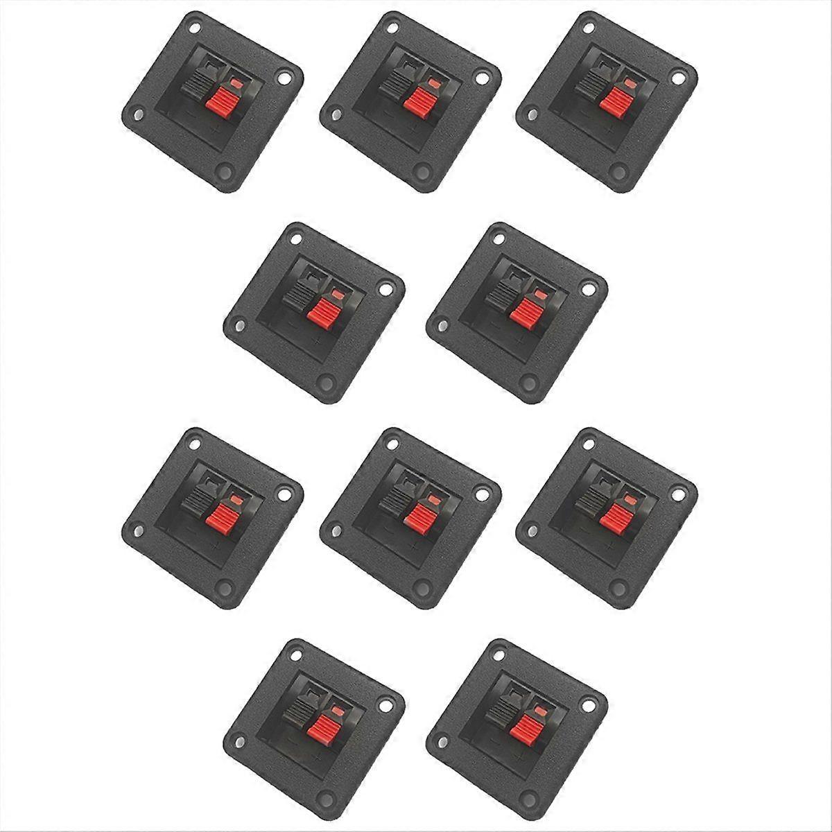10pcs Speaker Terminal Board, Connector Plates for Audio System Enhancements and DIY Projects