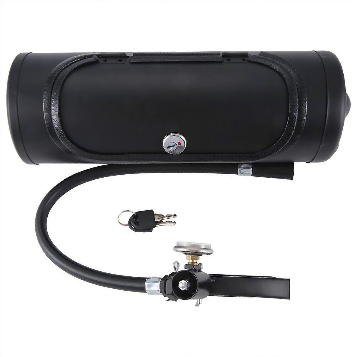 Fire Extinguishe Shape Wine Holder With Lock And Keys Black