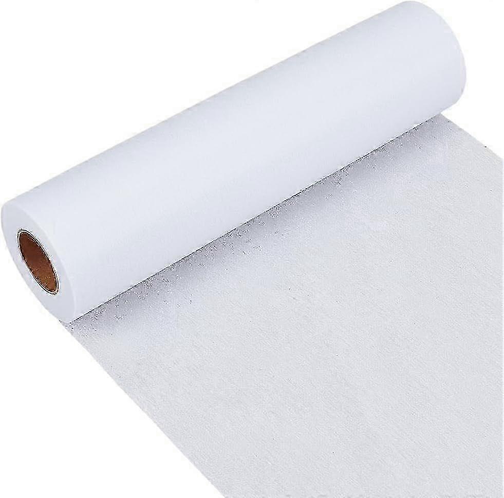 Light Weight 25g/ White Iron-On Fusible Interfacing 11.81 Inch x 30 Yards Non-Woven Interfacing Iron On Single-Sided Interfacing Non-Woven Appare