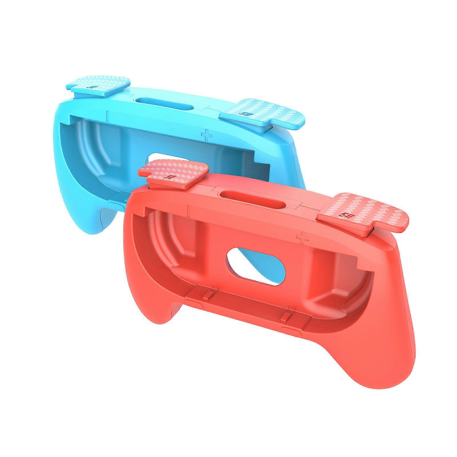 Detachable Multipurpose Controller Grips For NS 2 Heat Resistant ABS Construction Ergonomic Nonslip Design  Orange and blue